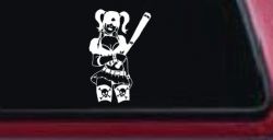 Harley Skull Stockings Car or Truck Window Decal Sticker
