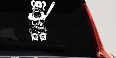 Harley Skull Stockings Car or Truck Window Vinyl Decal Sticker