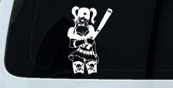 Harley Skull Stockings Car or Truck Window Decal Sticker