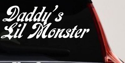 Daddys Lil Monster Harley Quinn Sci Fi Car or Truck Window Vinyl Decal Sticker