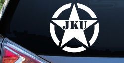 Military Jeep JKU Segmented Army Star Off Road Car or Truck Window Decal Sticker