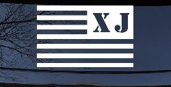 Jeep XJ American USA Flag Left Off Road Car or Truck Window Decal Sticker