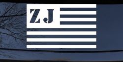 Jeep ZJ American USA Flag Right Off Road Car or Truck Window Decal Sticker