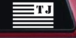 Jeep TJ American USA Flag Left Off Road Car or Truck Window Decal Sticker