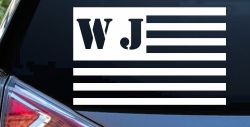 Jeep WJ American USA Flag Right Off Road Car or Truck Window Decal Sticker