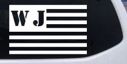 Jeep WJ American USA Flag Right Off Road Car or Truck Window Decal Sticker
