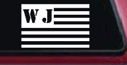 Jeep WJ American USA Flag Right Off Road Car or Truck Window Decal Sticker