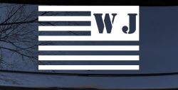 Jeep WJ American USA Flag Left Off Road Car or Truck Window Decal Sticker