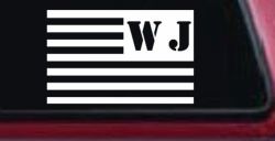Jeep WJ American USA Flag Left Off Road Car or Truck Window Decal Sticker