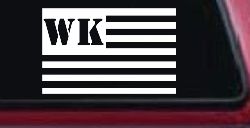 Jeep WK American USA Flag Right Off Road Car or Truck Window Decal Sticker