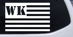 Jeep WK American USA Flag Right Off Road Car or Truck Window Decal Sticker