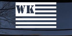 Jeep WK American USA Flag Right Off Road Car or Truck Window Decal Sticker