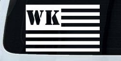 Jeep WK American USA Flag Right Off Road Car or Truck Window Decal Sticker