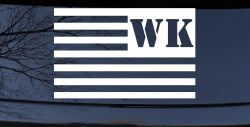 Jeep WK American USA Flag Left Off Road Car or Truck Window Decal Sticker