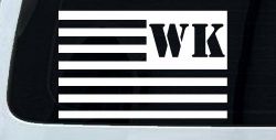 Jeep WK American USA Flag Left Off Road Car or Truck Window Decal Sticker