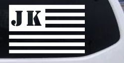 Jeep JK American USA Flag Right Off Road Car or Truck Window Decal Sticker