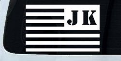 Jeep JK American USA Flag Left Off Road Car or Truck Window Decal Sticker