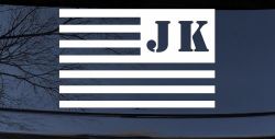 Jeep JK American USA Flag Left Off Road Car or Truck Window Decal Sticker