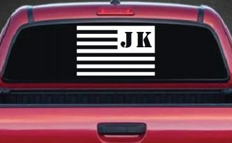 Jeep JK American USA Flag Left Off Road Car or Truck Window Decal Sticker