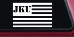 Jeep JKU American USA Flag Right Off Road Car or Truck Window Decal Sticker