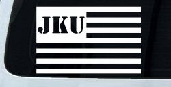 Jeep JKU American USA Flag Right Off Road Car or Truck Window Decal Sticker