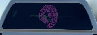 Tribal Indian native American Bear Western Car or Truck Window Vinyl Decal Sticker (Violet)
