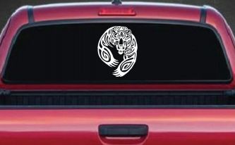 Tribal Indian native American Bear Western Car or Truck Window Decal Sticker