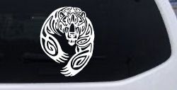Tribal Indian native American Bear Western Car or Truck Window Decal Sticker