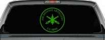 US Army Air Defense Artillery  Military Car or Truck Window Decal Sticker (Lime)