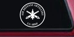 US Army Air Defense Artillery  Military Car or Truck Window Decal Sticker