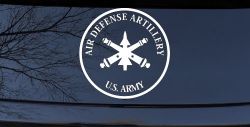 US Army Air Defense Artillery  Military Car or Truck Window Decal Sticker