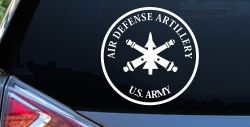 US Army Air Defense Artillery  Military Car or Truck Window Decal Sticker