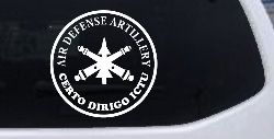US Army Air Defense Artillery CERTO DIRIGO ICTU Military Car or Truck Window Decal Sticker