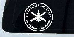 US Army Air Defense Artillery GUARDING THE SKIES Military Car or Truck Window Decal Sticker