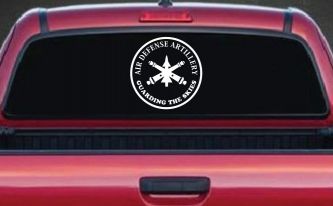 US Army Air Defense Artillery GUARDING THE SKIES Military Car or Truck Window Decal Sticker