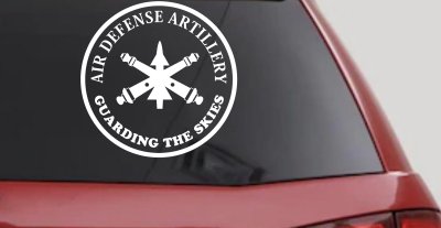 US Army Air Defense Artillery GUARDING THE SKIES Military Car or Truck Window Vinyl Decal Sticker