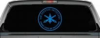 US Army Air Defense Artillery FIRST LINE OF DEFENSE Military Car or Truck Window Vinyl Decal Sticker (Sky Blue)