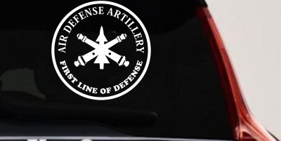 US Army Air Defense Artillery FIRST LINE OF DEFENSE Military Car or Truck Window Vinyl Decal Sticker