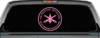 US Army Air Defense Artillery DUTY HONOR EXCELLENCE Military Car or Truck Window Vinyl Decal Sticker (Pink)