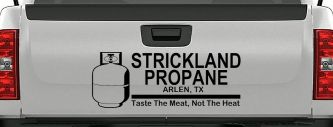 Strickland Propane King Hill Cartoons Car or Truck Window Decal Sticker (Black)
