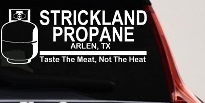 Strickland Propane King Hill Cartoons Car or Truck Window Vinyl Decal Sticker