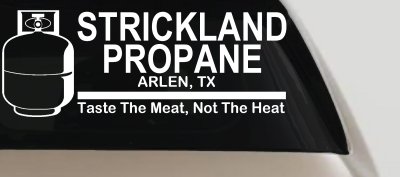 Strickland Propane King Hill Cartoons Car or Truck Window Vinyl Decal Sticker