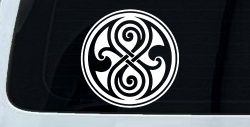 Doctor Who Time lord symbol Seal of Gallifrey Sci Fi Car or Truck Window Decal Sticker
