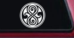 Doctor Who Time lord symbol Seal of Gallifrey Sci Fi Car or Truck Window Decal Sticker