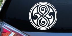 Doctor Who Time lord symbol Seal of Gallifrey Sci Fi Car or Truck Window Decal Sticker