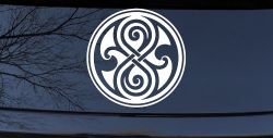 Doctor Who Time lord symbol Seal of Gallifrey Sci Fi Car or Truck Window Decal Sticker