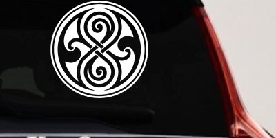 Doctor Who Time lord symbol Seal of Gallifrey Sci Fi Car or Truck Window Vinyl Decal Sticker