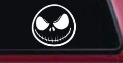 Jack Nightmare Before Christmas Sci Fi Car or Truck Window Decal Sticker