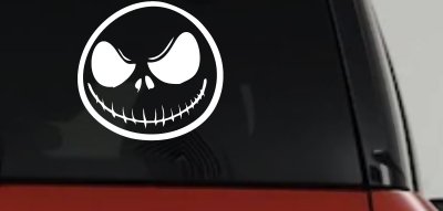 Jack Nightmare Before Christmas Sci Fi Car or Truck Window Vinyl Decal Sticker