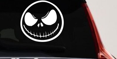 Jack Nightmare Before Christmas Sci Fi Car or Truck Window Vinyl Decal Sticker